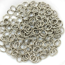 Silver Oval 5mm Open Jump Rings - 300 or 500 pack