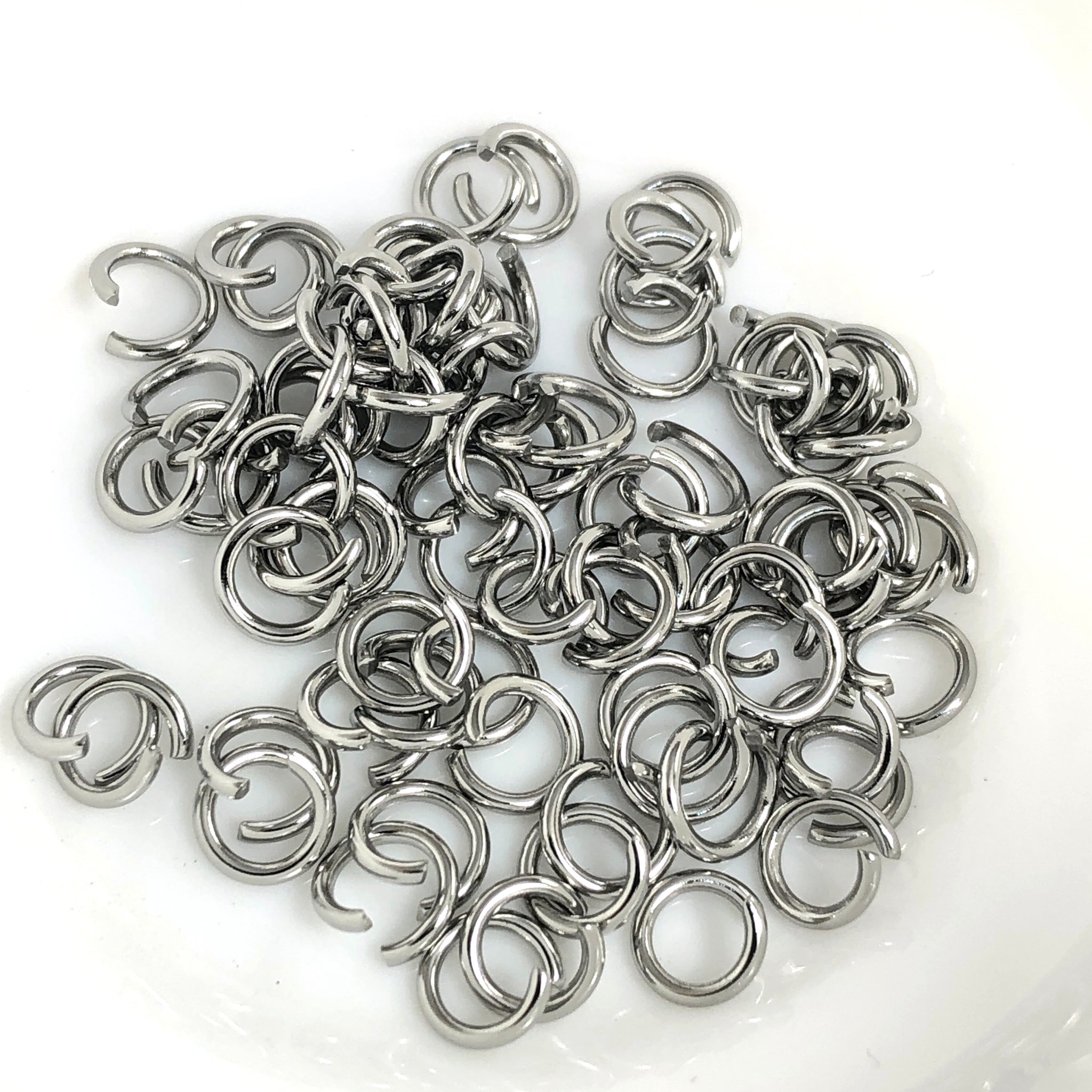 Stainless Steel Jump Rings 6 mm - 200 Pack – Easy Crafts
