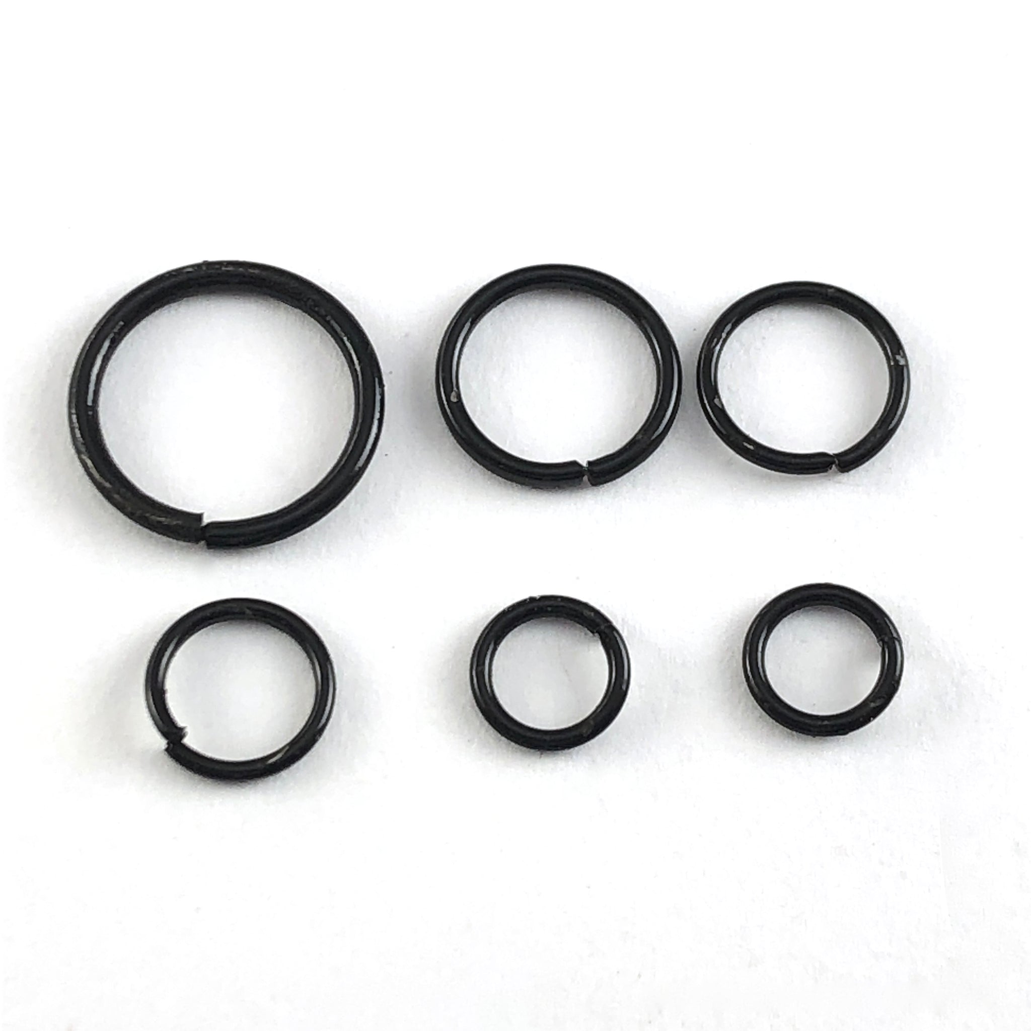 Black Jump Rings, 8mm Black Jump Rings, 10mm Black Jump, 7mm Jump Ring,  Jump Ring Pack, 