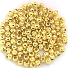 gold colour round beads 