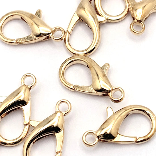 kc gold colour lobster claw clasps