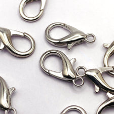 silver colour lobster claw clasps