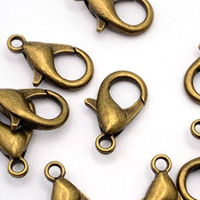 bronze colour lobster claw clasps