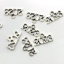Clearance 2023 Jewelry Charms In Antique Silver Finish, 17mm - 10 Pack
