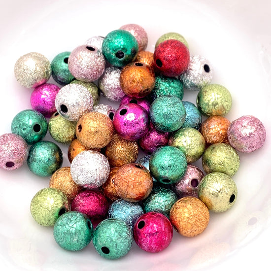 bowl of sparkly muti coloured beads