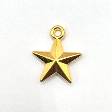 gold star shaped jewerly charm