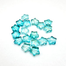 turquoise colour star shaped beads