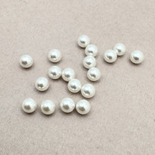 round white shaped beads with no hole