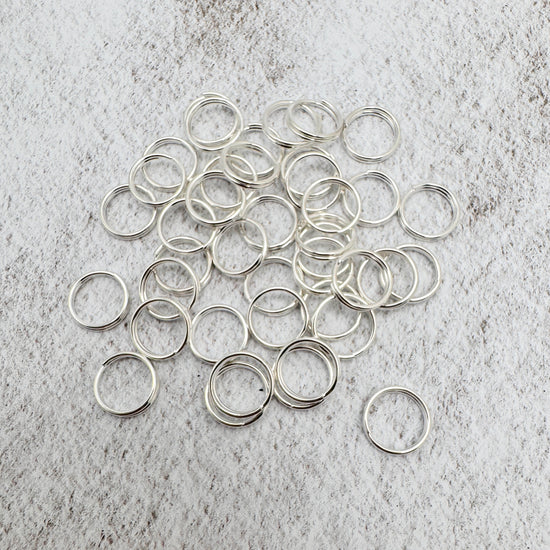 light silver split jump rings