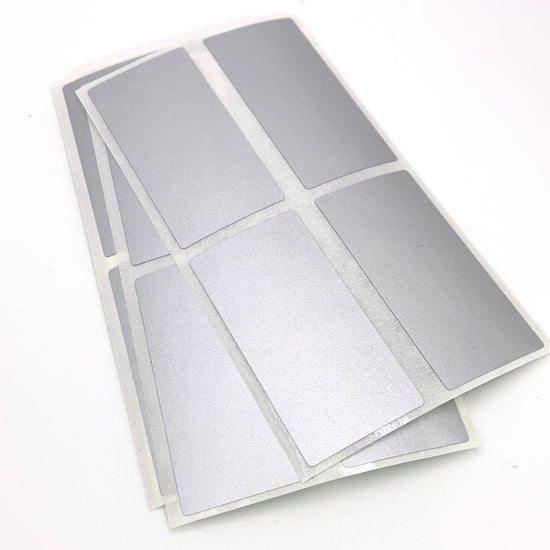 Rectangle Silver Scratch Off Promotional Stickers, 2 inches, 50mm - 50 ...