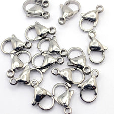 stainless steel colour lobster clasps