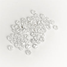 clear 4mm glass bicone shaped jewelry beads