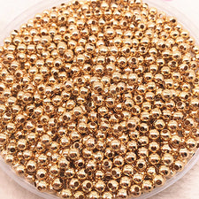 round gold colour jewerly beads
