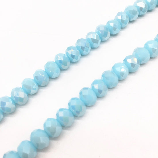 light blue glass jewelry beads