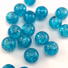 round blue jewelry beads