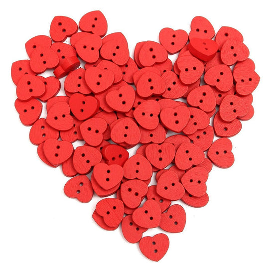 Heart shaped buttons best sale craft supplies