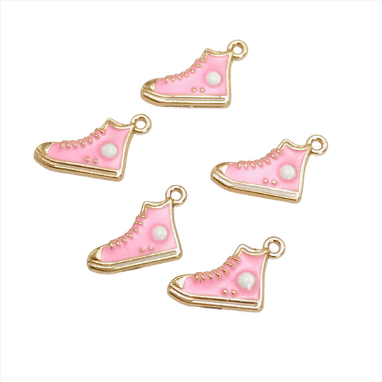 5 jewelry charms that look like pink running shoes