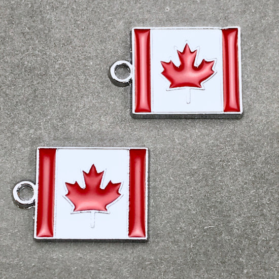 canadian flag jewelry charms