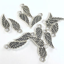 Angel Wing Jewelry Charms, 18mm - 14 Pack