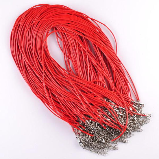 Red necklace cord with lobster clasps
