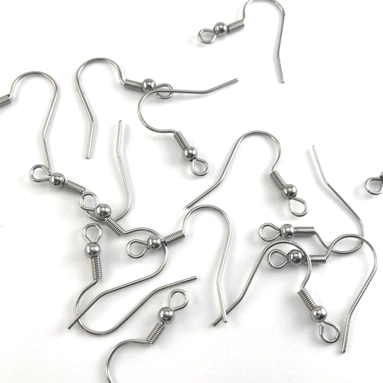 stainless steel colour earring hooks