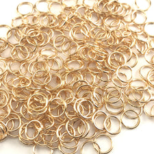 gold colour open metal jump rings