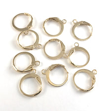 gold round earring hoops