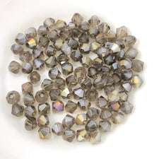 grey colour bicone shaped jewerly beads