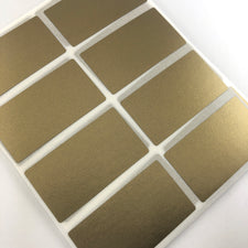gold rectangle stickers