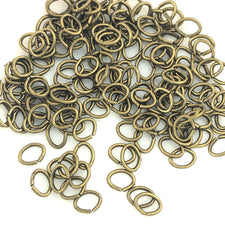 oval shaped bronze jump rings