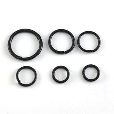 black round open jump rings