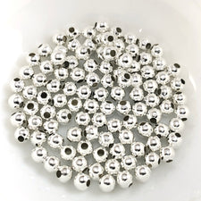 round jewerly beads in an light silver colour