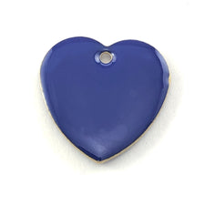 blue heart shaped jewerly charm