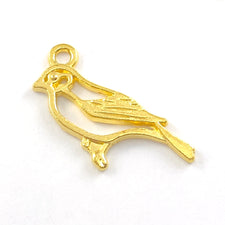 gold colour bird shaped jewelry pendant charm