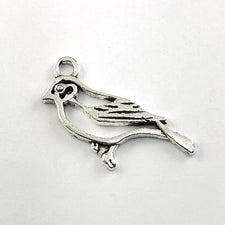 silver colour bird shaped jewerly pendant charm