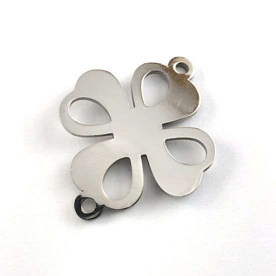 flower shaped jwerely pendant in stainless steel colour