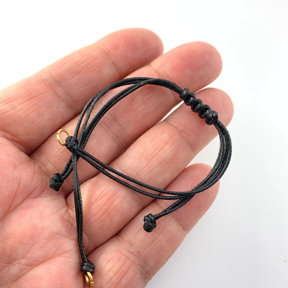 Polyester Adjustable Black Cord Bracelet Findings, 24cm - 3 pack – Easy  Crafts