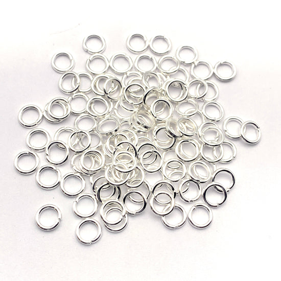 round light silver coloured jewelry jump rings