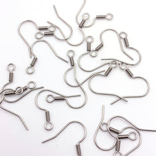 silver colour earring hooks