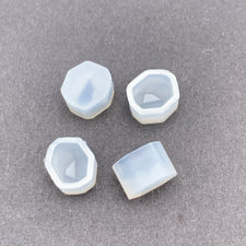 Tiny white silicone resin molds