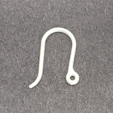 white earring hook