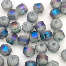 blue and gray round jewerly beads