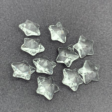 clear star shaped jewerly charms