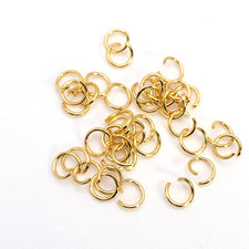 gold colour open jump rings