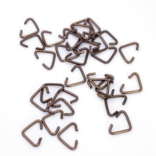triangle shaped bronze colour jump rings