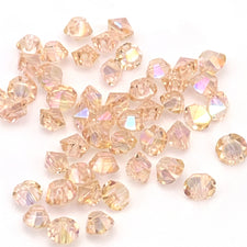 pink diamond shape jewelry beads 