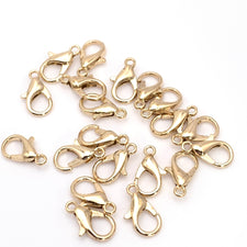 light gold colour lobster claw clasps