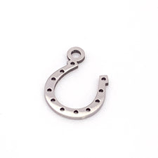 stainless steel horseshoe shaped jewelry charms