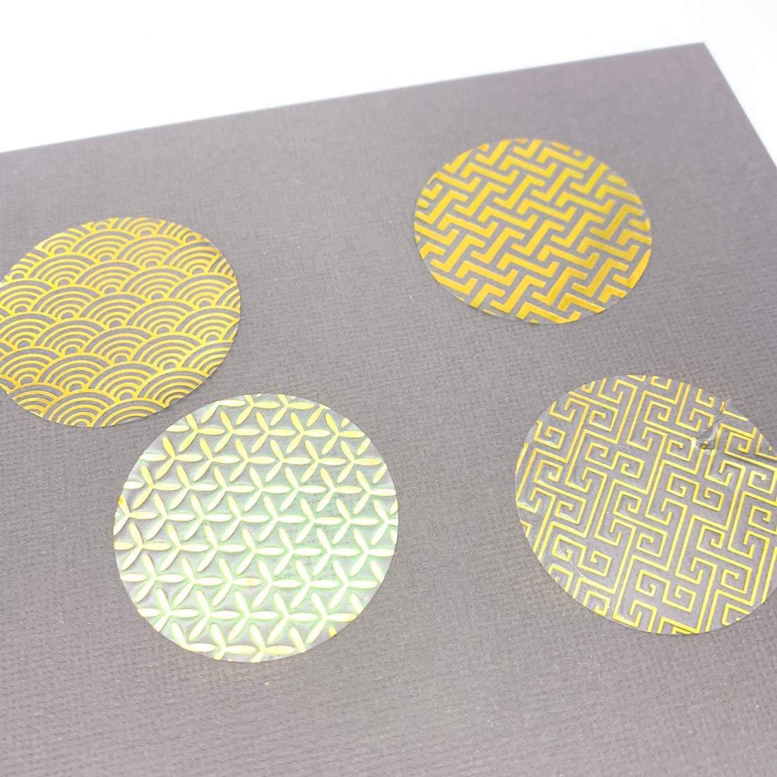 Round Clear Gold Foil Decorative Stickers, 4cm - 45 Pack – Easy Crafts