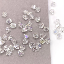 clear ab diamond shaped jewerly beads